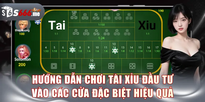 Hướng dẫn cách chơi Tài Xỉu đầu tư vào các cửa đặc biệt hiệu quả